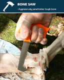 6 Piece Hunting Field Dressing Kit with Case - Portable Butcher Game Processor Set