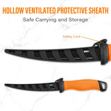 Fish Scale Fillet Knife – Stainless Steel Fishing Knife with Sheath