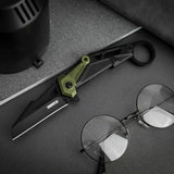 Light Weight Pocket Knife with Aluminium Ring Handle