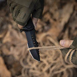 Colorful Folding Knife Serrated Blade with Safety Finger Grip Handle