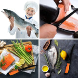 Fish Scale Fillet Knife – Stainless Steel Fishing Knife with Sheath