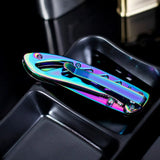 Rainbow Titanium Folding Knife Durable And Stylish