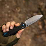 Crossbar Lock D2 Steel Drop Point Blade with G10 Handle Folding Knife