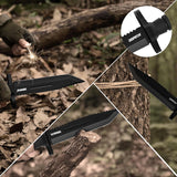 12.1" Survival Knife with Combat Fixed Blade and Kydex Sheath