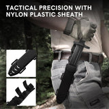 12.1" Tactical Spear Point Fixed Blade Knife with Serrated Spine