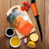 Fish Scale Fillet Knife – Stainless Steel Fishing Knife with Sheath