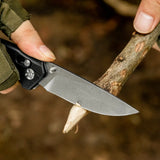 Crossbar Lock Folding Pocket Knife with G10 handle and 3.35" 8Cr13MoV Steel Drop Point Blade