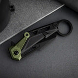 Light Weight Pocket Knife with Aluminium Ring Handle