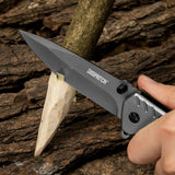 Multifunction EDC Folding Pocket Knife – G10 Handle, Liner Lock with Glass Breaker & Bottle Opener
