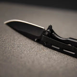 Folding Knife With 8Cr13MoV Stainless Steel Black Blade for EDC