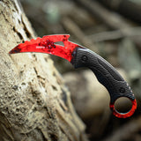 Karambit Knife Fixed Blade with 3D Print