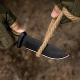9 inch Heavy Duty Fixed Blade Hunting Knife Rubberized ABS Handle with K Sheath