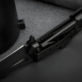 Light Weight Pocket Knife with Aluminium Ring Handle