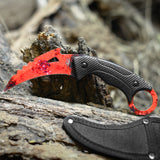 Karambit Knife Fixed Blade with 3D Print
