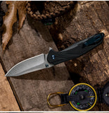 D2 Folding Knife with G10 Handle & Pocket Clip