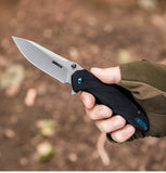 D2 Folding Knife with G10 Handle & Pocket Clip