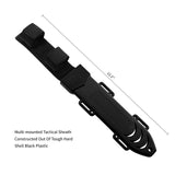 12.1" Tactical Fixed Blade Knife Bowie-Style Clip Point with Sawback Spine