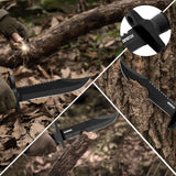 Dispatch Fixed Blade Hunting Knife with Sheath, 12-inch Survival Knives for Men Tactical Bowie Knife with Non-Slip Handle for Bushcraft, Outdoor Camping