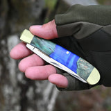Double Blade Barlow Knife – EDC Camping & Survival Tool