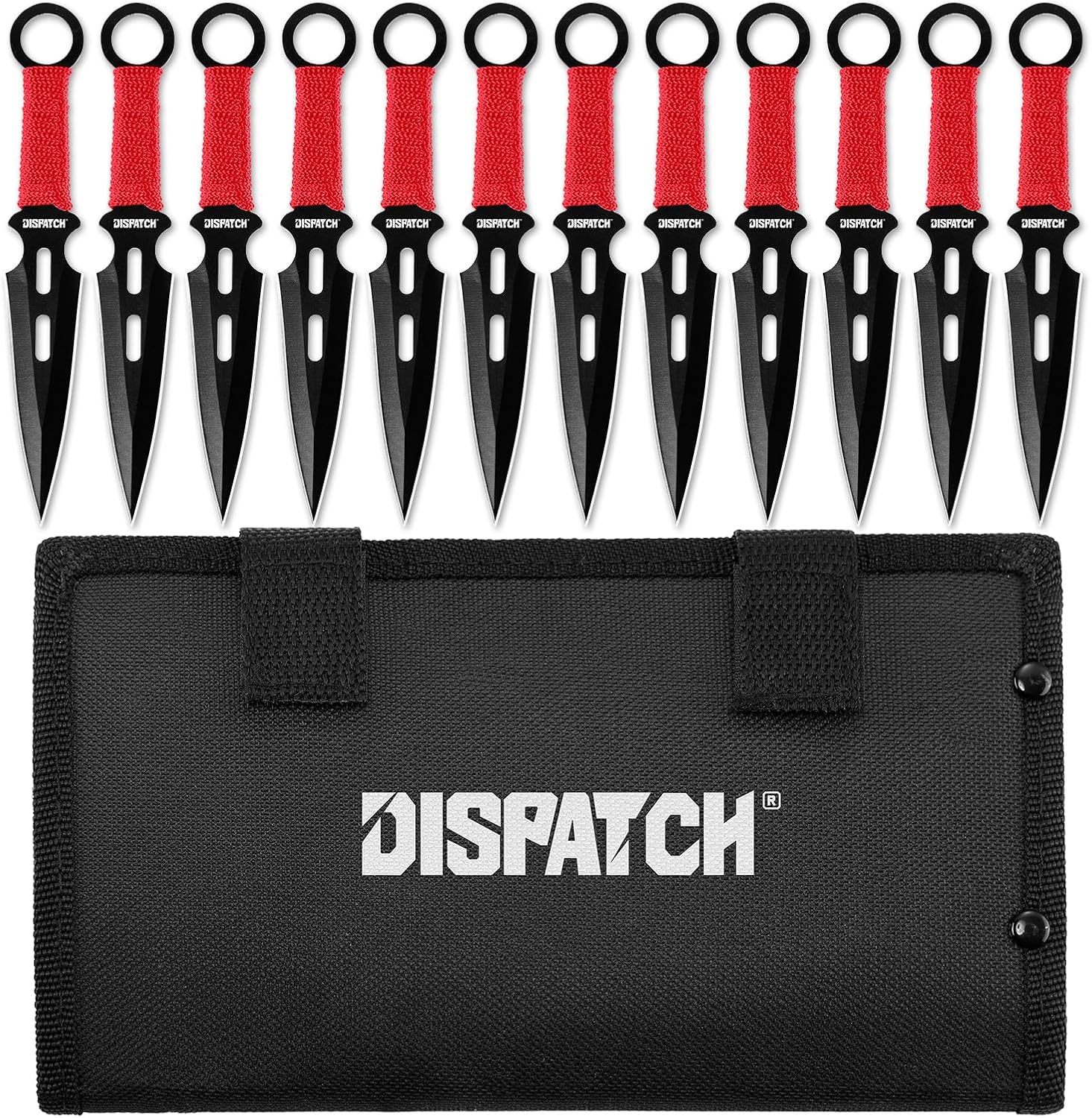 12 pcs Set Tactical Survival Throwing Knife/Kunai Knife for Recreation and Competition