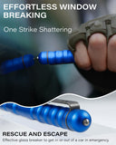 Tactical EDC Pen with Tungsten Steel Glass Breaker, Aluminum Body, Compatible with Parker Style Refills