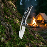 Premium M390 Blade TC4 Titanium Carbon Fiber EDC Knife