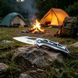 Premium M390 Blade TC4 Titanium Carbon Fiber EDC Knife