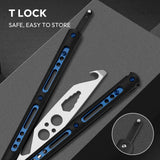 Upgraded Practice Butterfly Knife Trainer with Unsharpened Stainless Steel Dull Blade