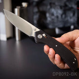 Folding Pocket Knife Crossbar Lock with G10 handle and 8Cr Blade