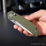 Folding Pocket Knife Crossbar Lock with G10 handle and 8Cr Blade