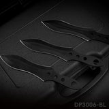 3 PCs Stainless Steel Throwing Knives Set with Nylon Belt Sheath