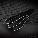 3 PCs Stainless Steel Throwing Knives Set with Nylon Belt Sheath