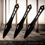 RBLACK 3-Piece Throwing Knives Set – Stainless Steel Kunai with Sheath