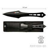 RBLACK 3-Piece Throwing Knives Set – Stainless Steel Kunai with Sheath