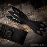 RBLACK 3-Piece Throwing Knives Set – Stainless Steel Kunai with Sheath
