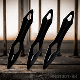 RBLACK 3-Piece Throwing Knives Set – Stainless Steel Kunai with Sheath