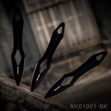 RBLACK 3-Piece Throwing Knives Set – Stainless Steel Kunai with Sheath