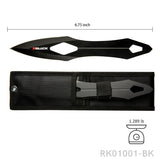 RBLACK 3-Piece Throwing Knives Set – Stainless Steel Kunai with Sheath