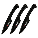 3pcs Tip Point Ninja Throwing Knife Combat Set with Sheath