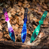 3pcs Multi-Color Throwing Knife/Kunai Knife with Plastic Sheath For Outdoor Survival Camping Dispatch Outdoor Life 