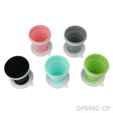 5-Pack Collapsible Travel Cup Set | Ultralight 7.4oz Silicone Camping & Outdoor Cups
