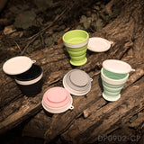 5-Pack Collapsible Travel Cup Set | Ultralight 7.4oz Silicone Camping & Outdoor Cups