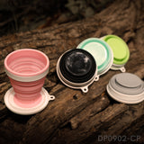 5-Pack Collapsible Travel Cup Set | Ultralight 7.4oz Silicone Camping & Outdoor Cups