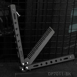 Butterfly Knife Trainer – Safe Unsharpened Balisong with Stainless Steel Handle for Practice & Flipping