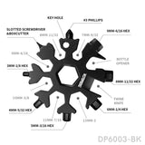 18 in 1 Stainless Steel Snowflake Multi-Tool, Screwdriver and Christmas Gift