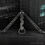 Butterfly Knife Style Multitool for Bottle Opener and Beer Opener Bartender Supplies
