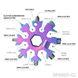 18 in 1 Stainless Steel Snowflake Multi-Tool, Screwdriver and Christmas Gift