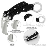 Claw Knife with G10 Handle and Pocket Clip for Everyday Carry