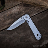 Drawing Blade Folding Knife with Brushed Surface Treatment