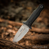 8.14" Full Tang Fixed Blade  Survival Camping Knife G10 Handle with Waist Clip Kydex Sheath